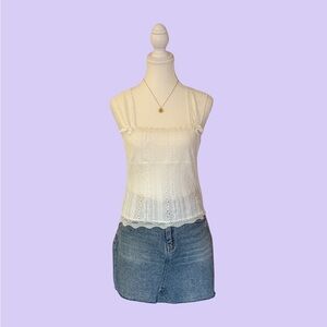 White Tank Top With Bows